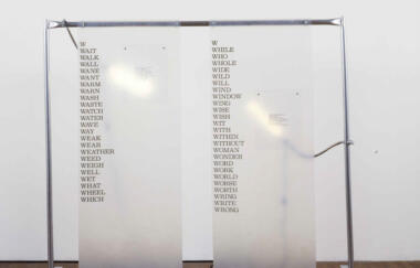 Schlossberg Panels W And W From Word Nerve Series 1990 1
