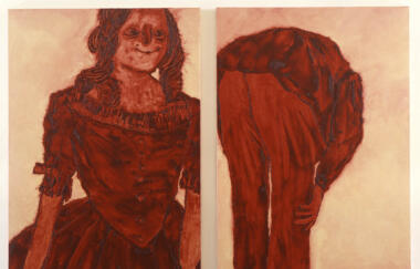 Applebroog Marginalia Doll Bend Over Man 1996