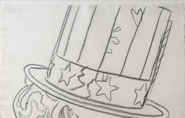Warhol Uncle Sam 1981 drawing cropped